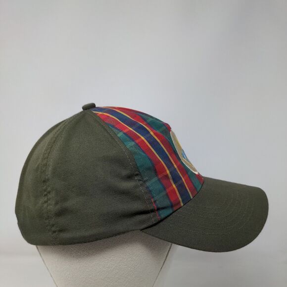 Boy Scouts Of America Webelo Strapback Hat Green M/L Plaid Web Twill Uniform Cap - Picture 4 of 7